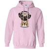 PUG DOG - Cute Pug Puppy Dj Wearing Headphones and Glasses T Shirt & Hoodie